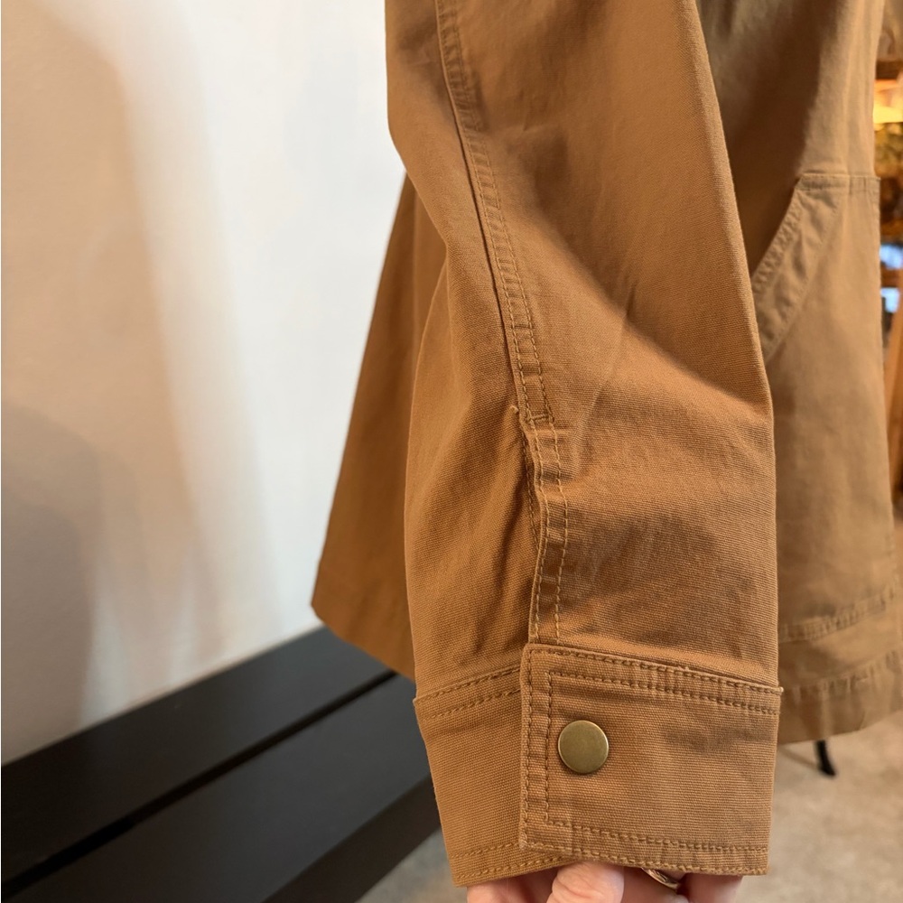 Old Navy Tan Canvas/Barn Jacket with Corduroy Collar - Picture 6 of 13